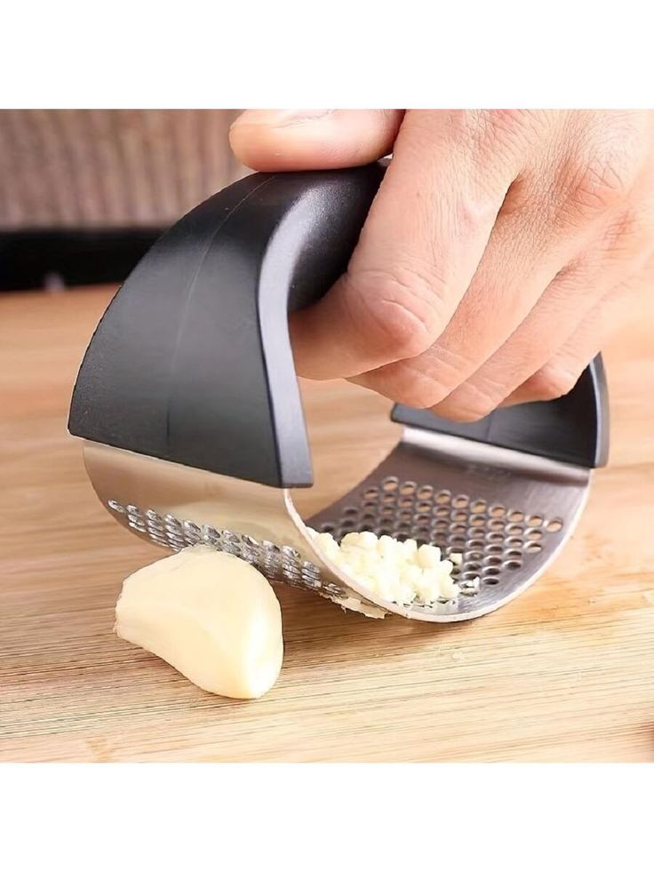 Stainless Steel Garlic Press Crusher